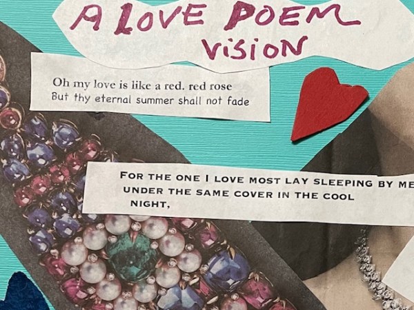 Creative Valentine’s Day Collage&nbsp;Poems